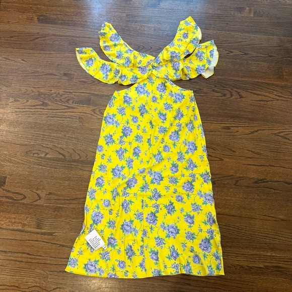 Floral Yellow Dress - Picture 11 of 12